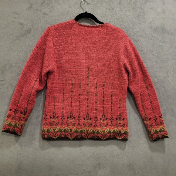 Icelandic Design Knit Zip‎ Up Cardigan Jacket Women’s M Wool Mohair Alpaca Blend - Picture 3 of 7